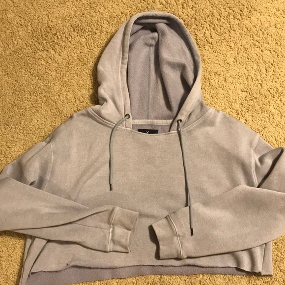 American Eagle Outfitters Tops - Pastel Blue American Eagle Cropped Hoodie